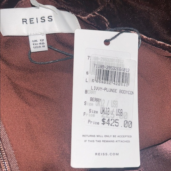 Reiss Brown Mini Dress - Picture 7 of 9